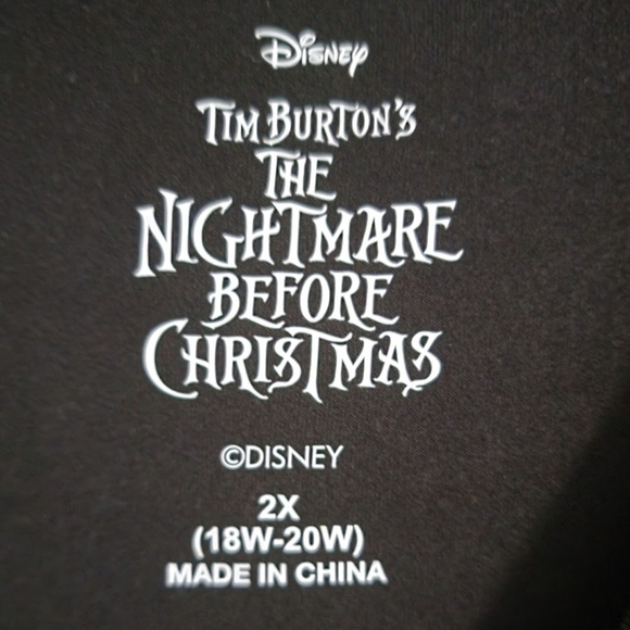 Disney Black Long Sleeve Sleep Shirt Colorful Graphics - Picture 2 of 7